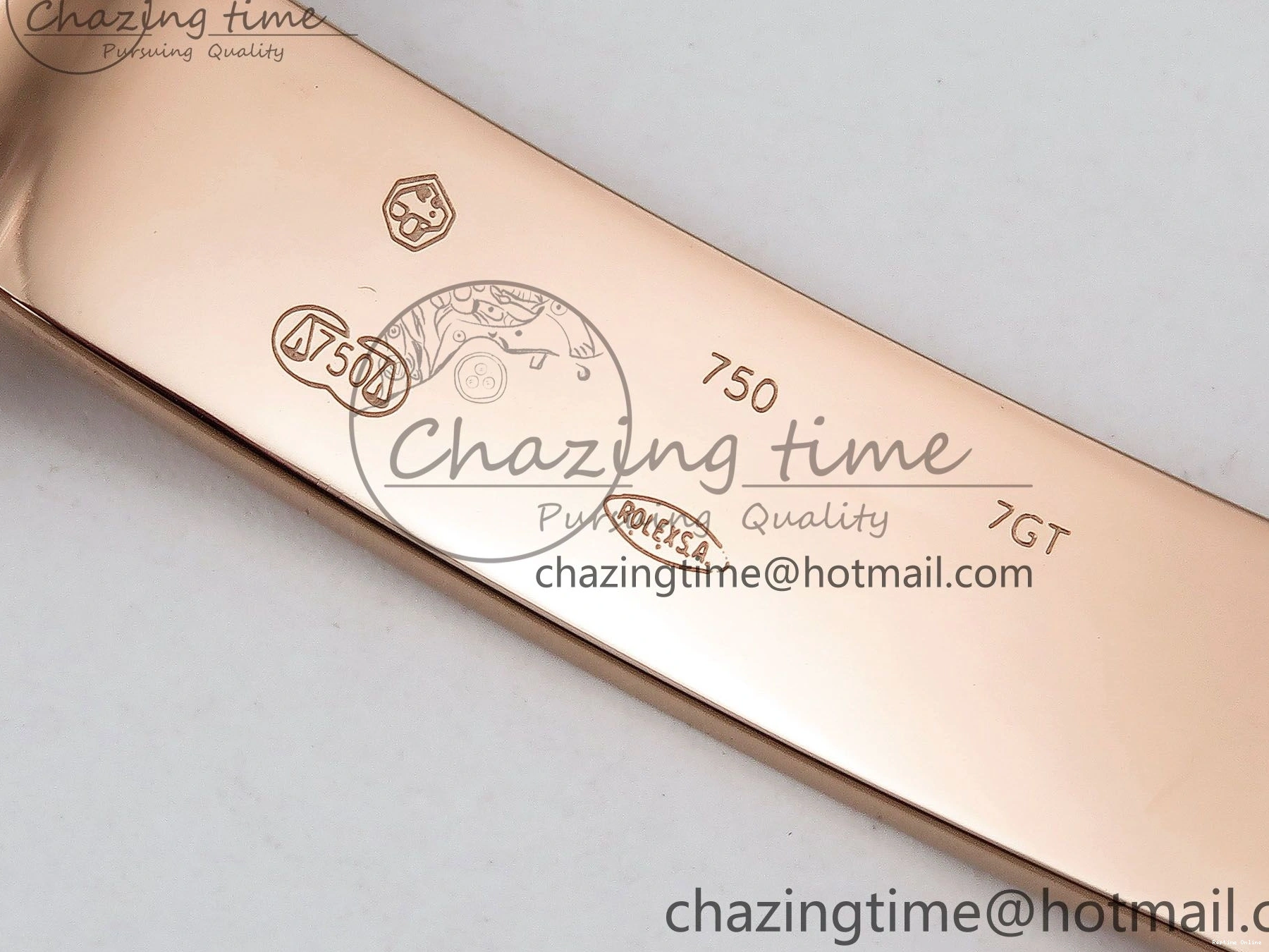 0125 SunProtective Day Date 40 RG JDF 904L Steel Brown Textured Stick Dial on President Bracelet VR3255 V3 (Gain Weight) 1359